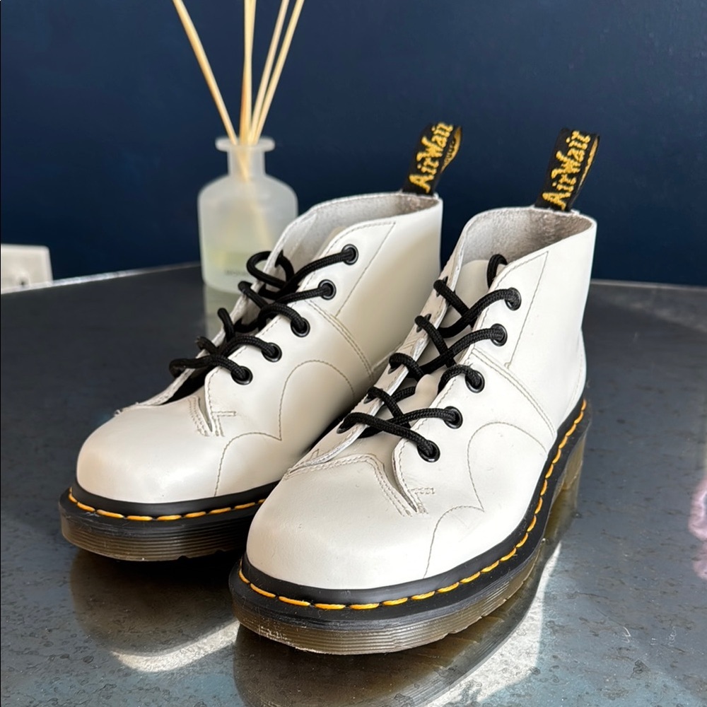 Dr. Martens White Church Boots